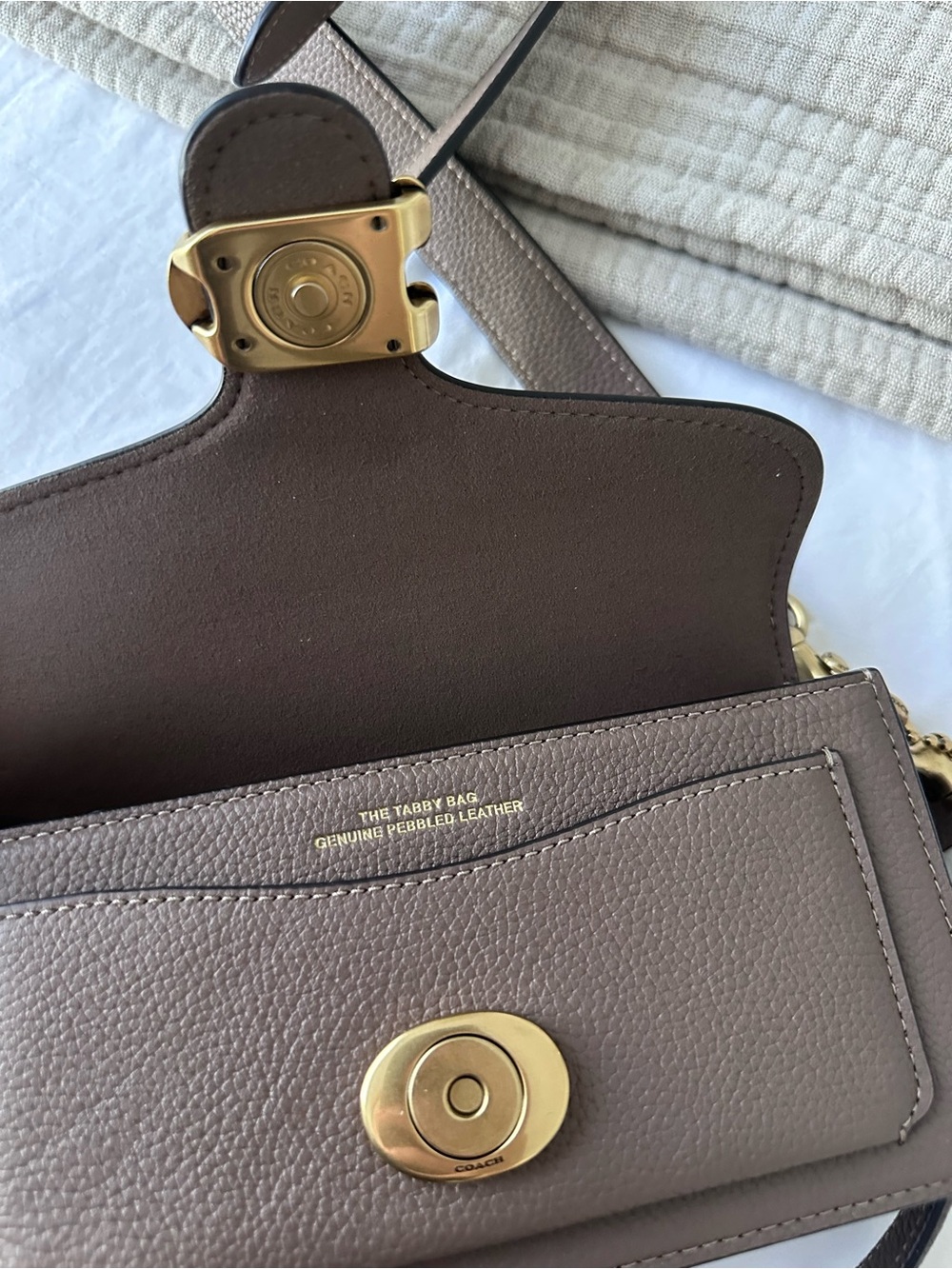 Coach Tabby Crossbody Bag (Taupe) - Picture 5 of 7